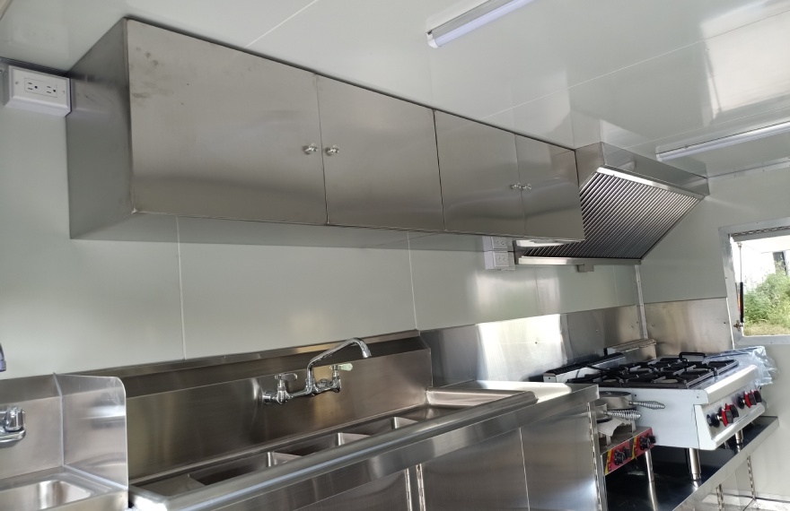 commercial mobile kitchen interior